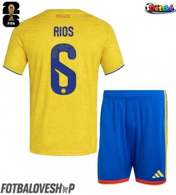 Kolumbie Richard Rios #6 Dětské Domácí Dres MS 2026 Krátký Rukáv (+ trenýrky)